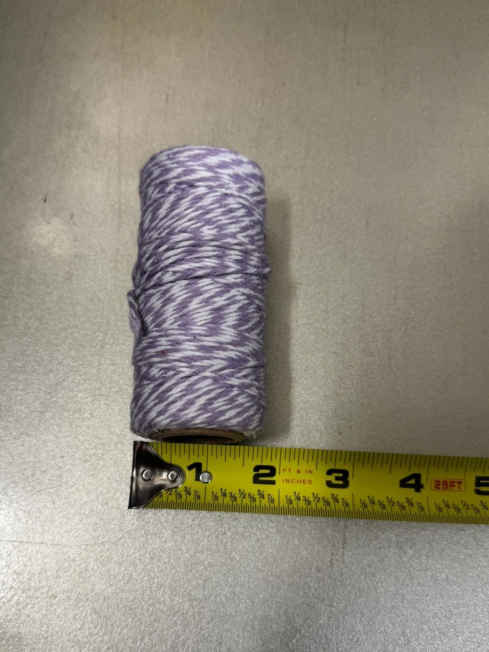 Purple & White Baker's Twine Cotton Craft Cord Spool - 2.4 oz